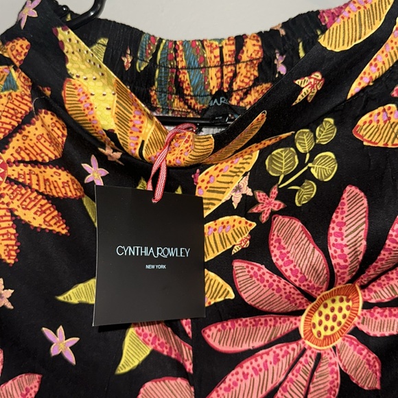 Cynthia Rowley Floral Wide-Leg Pants - Picture 3 of 5
